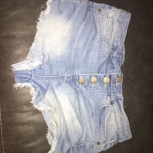 Wild Blue cutoff shorts high waisted